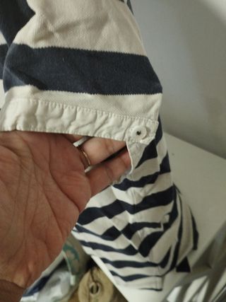 Polo Gant donna righe blu/bianco