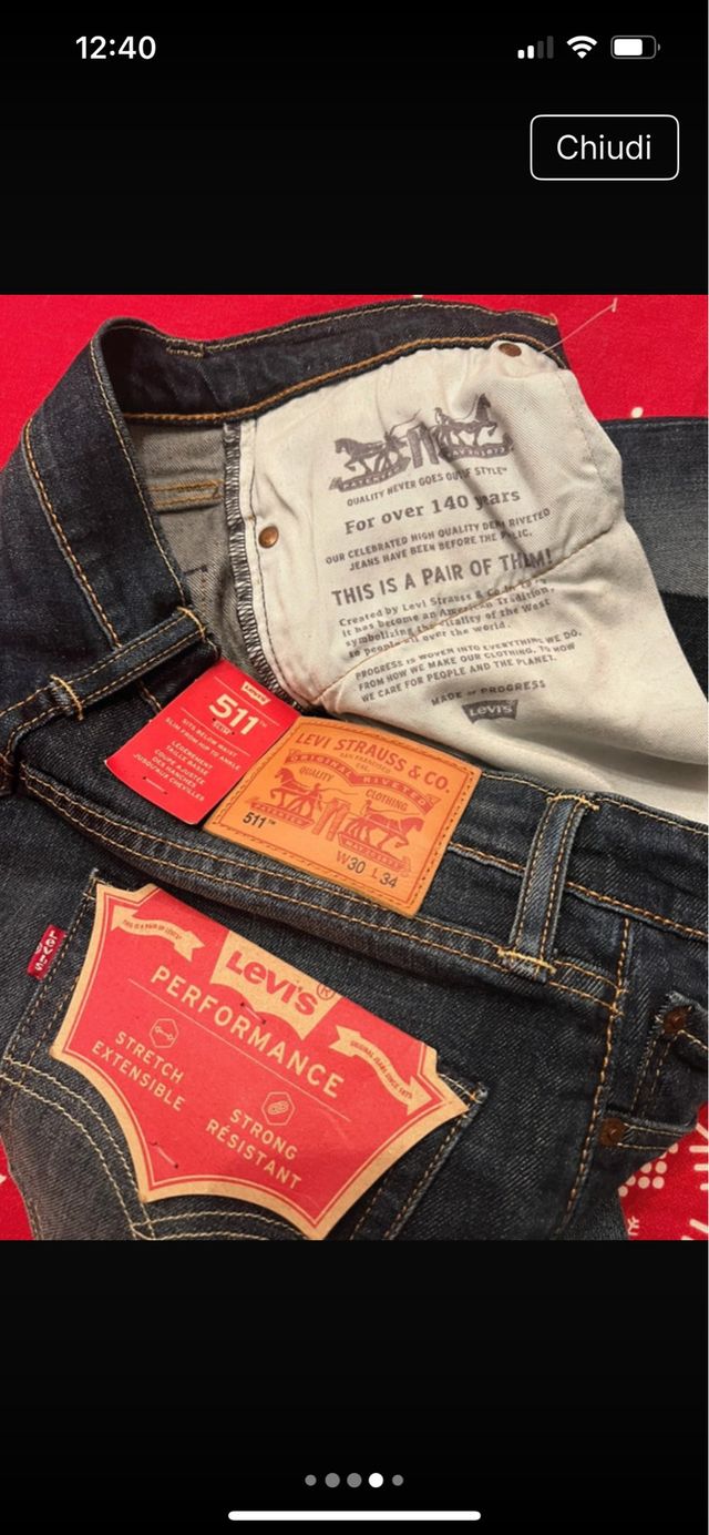 Levi's 511 W30 L34 Jeans