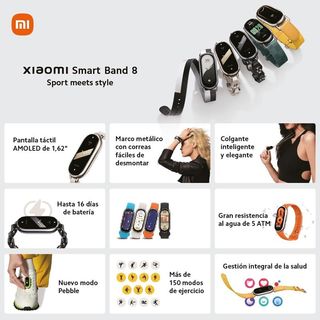 Xiaomi Smart Band 8 - Pulsera de Actividad Blanco