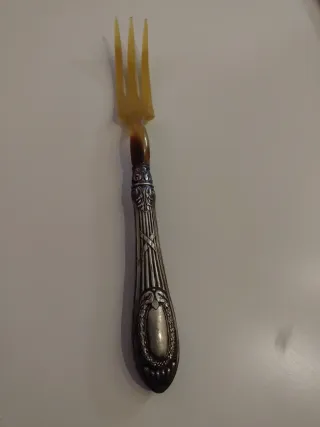 Set posate Vintage in argento 800/trasparente