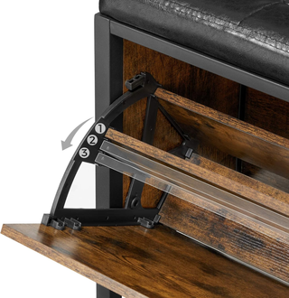 Panca Scarpiera, Panchina Imbottita con Cassetto e