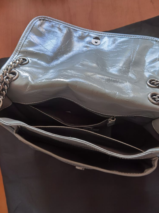 Bolso YSL Niki Medium gris claro 99% nuevo