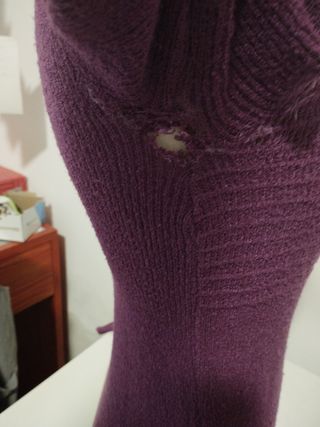 Maglia donna anni '70 viola taglia M