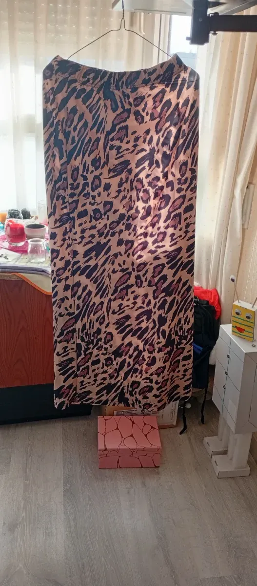 Falda larga estampado animal print