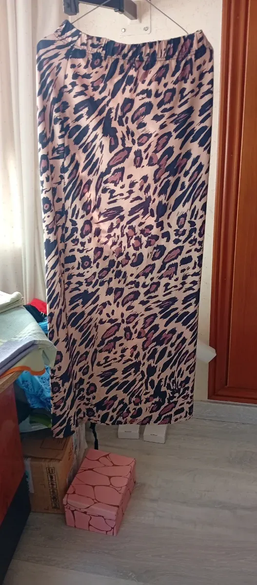 Falda larga estampado animal print