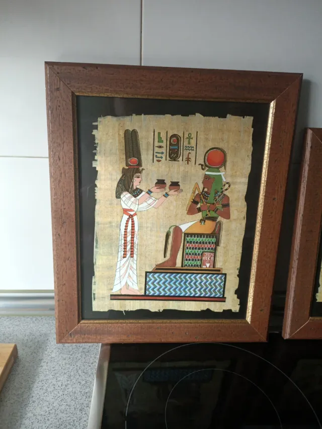 Quadro in legno di papiro egiziano