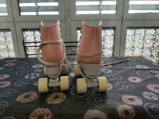 Patines de 4 ruedas color rosa talla 37