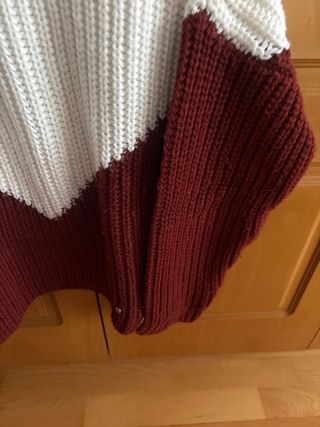 Jersey Green Coast Lana Blanco y Rojo