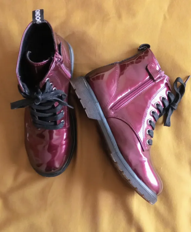 Botas charol morado Oh Girl!