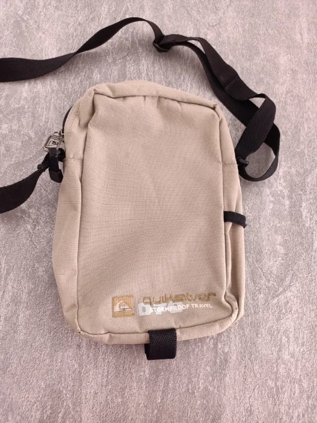 Bolso bandolera hombre beige y marrón