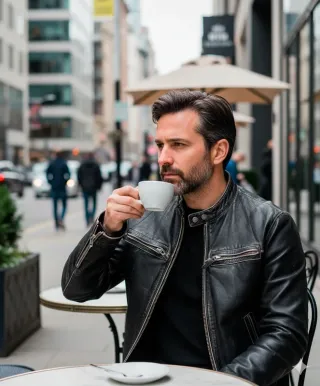 Cazadora de cuero Diesel talla M