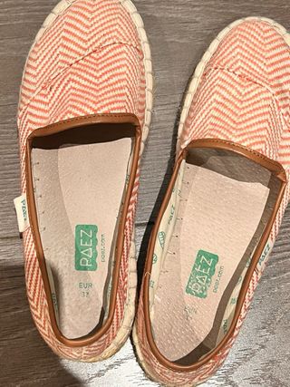 Alpargatas Páez Beige y Rosa