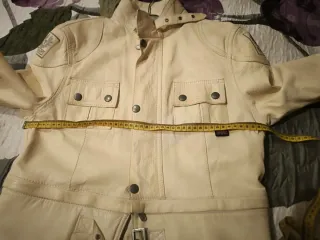 Chaqueta Belstaff Piel Mujer color crema