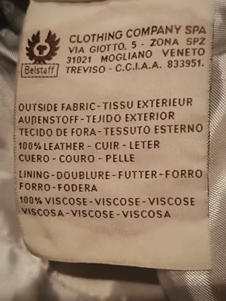 Chaqueta Belstaff Piel Mujer color crema