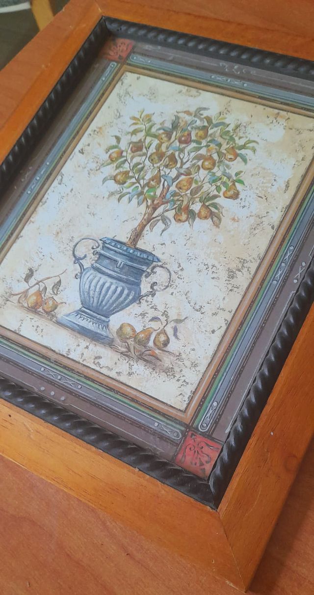 2 Cuadros árbol frutal en maceta