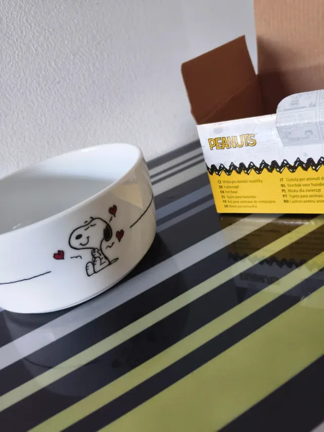 Cuenco Para Perros y Gatos, SNOOPY 