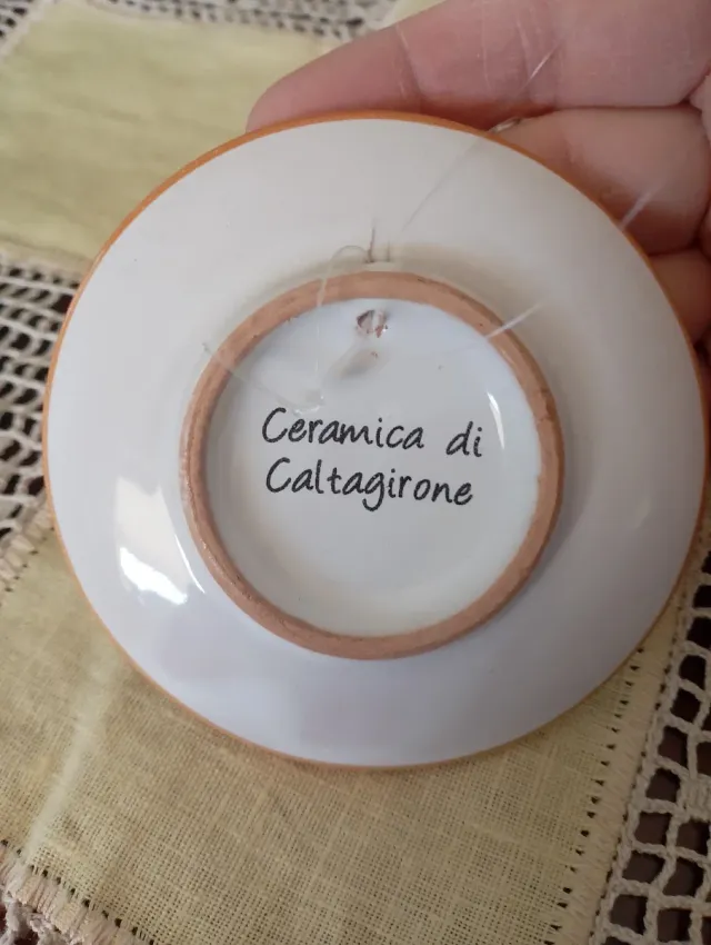 Formella decorativa ceramica limoni