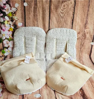 2 Sacchetti per Passeggino Gemellare, Modello 4 Stagioni