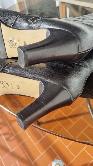 Stivali in pelle neri 38,5 alti