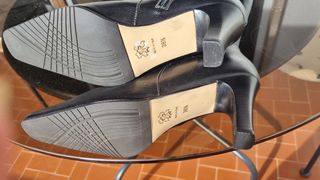 Stivali in pelle neri 38,5 alti