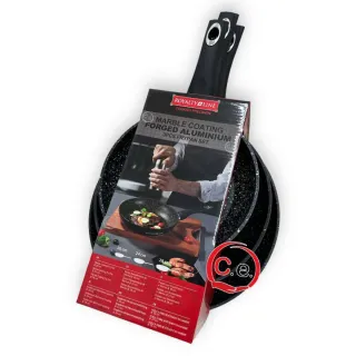 Set 3 Padelle Royalty Line Alluminio Forgiato