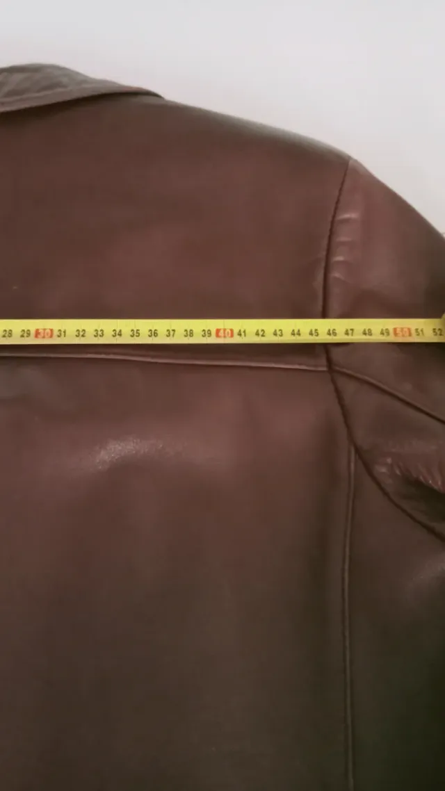 Chaqueta de piel marrón Talla 54