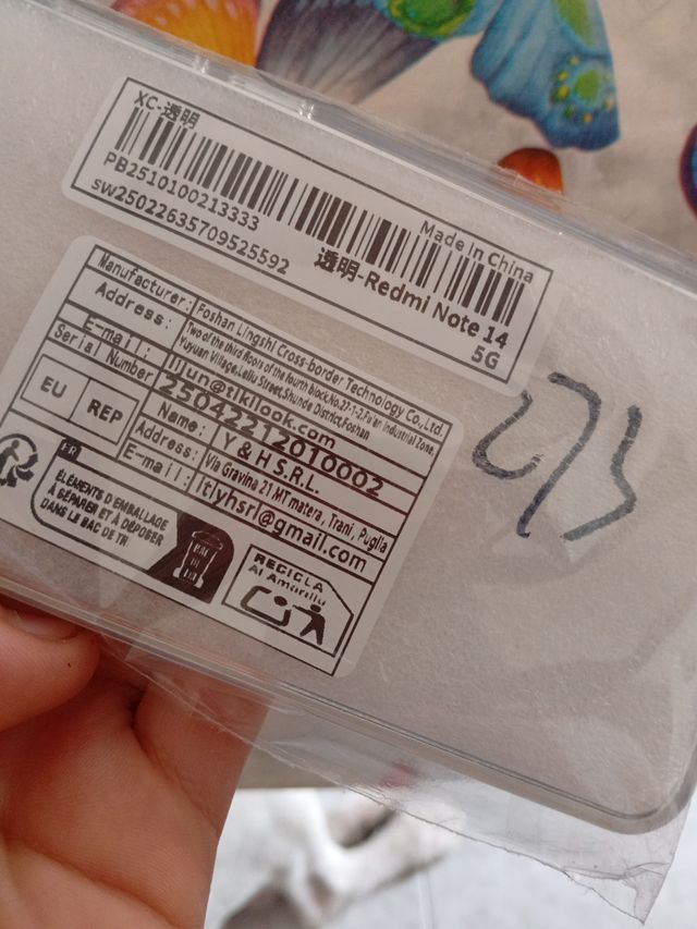 Funda Transparente para Note 14