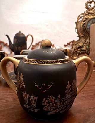 Juego Té Vintage Japonés Porcelana