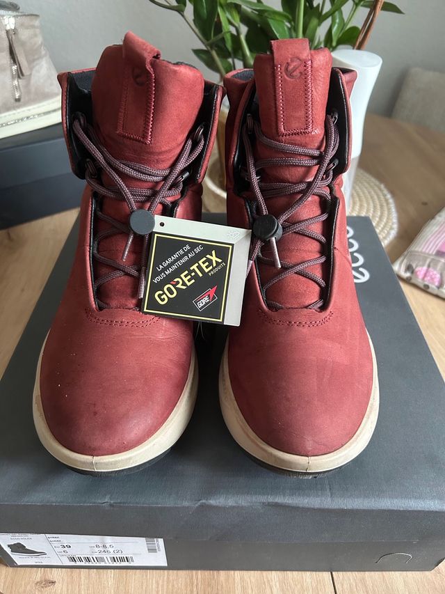 Botas Ecco Gore-Tex Rojo Talla 39