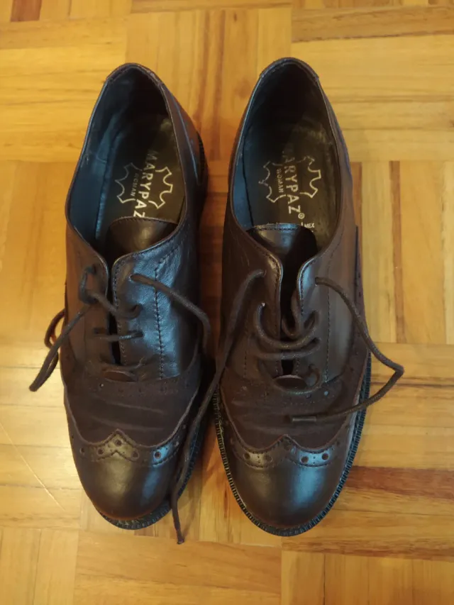 Zapatos Oxford Mujer Marypaz Piel Marrón