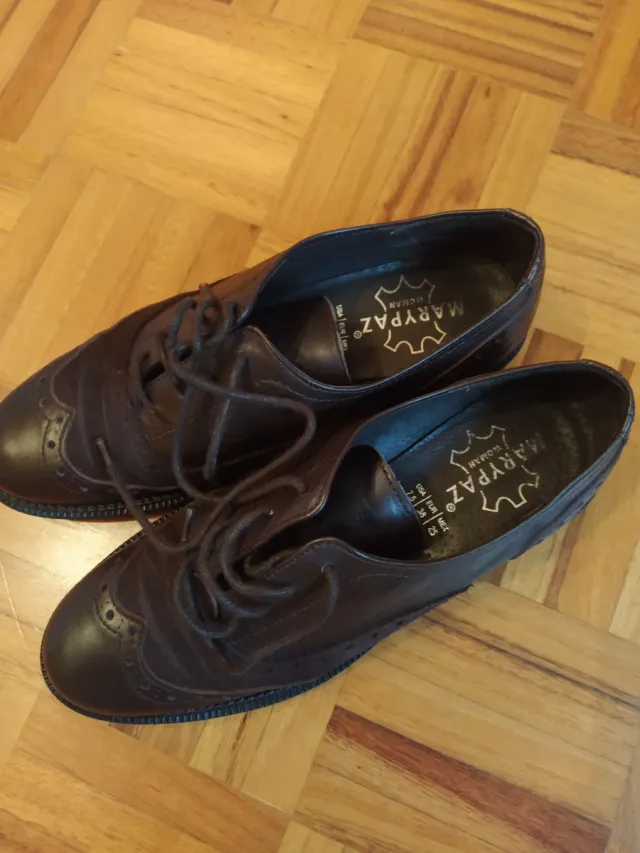 Zapatos Oxford Mujer Marypaz Piel Marrón