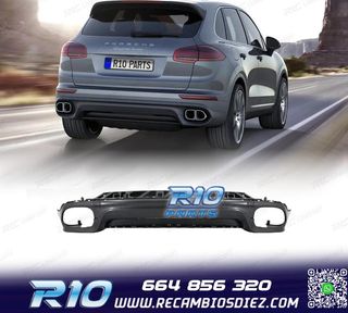 PARAGOLPES TRASERO PORSCHE CAYENNE 958 14-17 LOOK TURBO