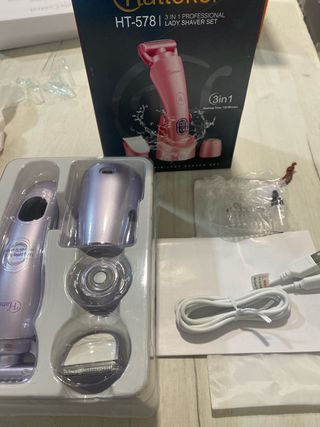 Afeitadora Eléctrica Mujer Lila Hattekor