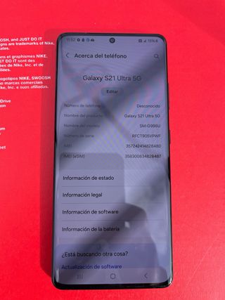 Samsung S21 Ultra 5G come nuovo con la sua scatola