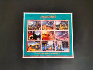 2 Foglietti di 9 Francobolli Disney Pocahontas