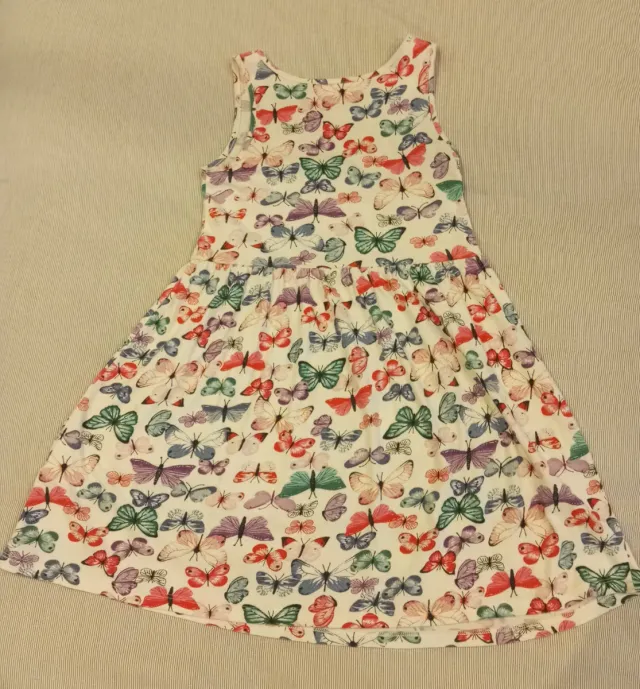 Vestido Verano Niña H&M Mariposas 6/8 Años