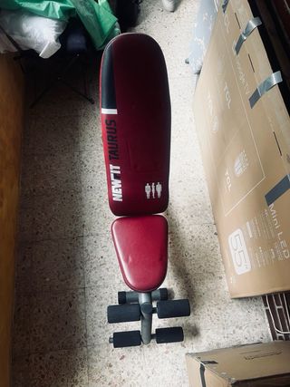 Juego de pesas y banco de ejercicio