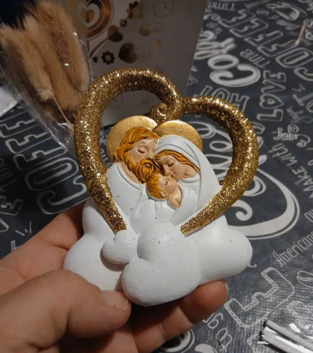 Profumatore Sacra Famiglia Cuore Oro