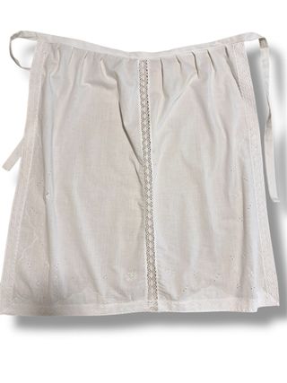 Delantal Huertana 1930 Blanco