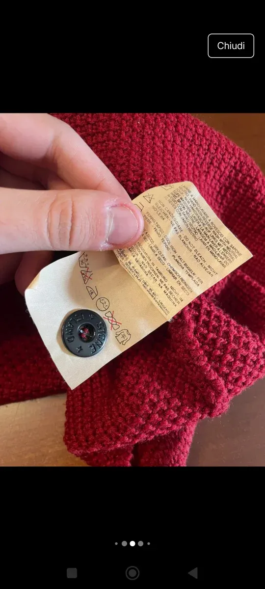 Maglione Stone Island Bordeaux Uomo