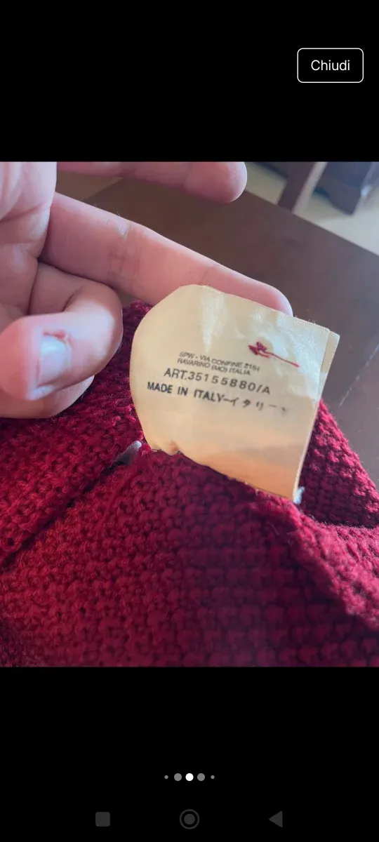 Maglione Stone Island Bordeaux Uomo