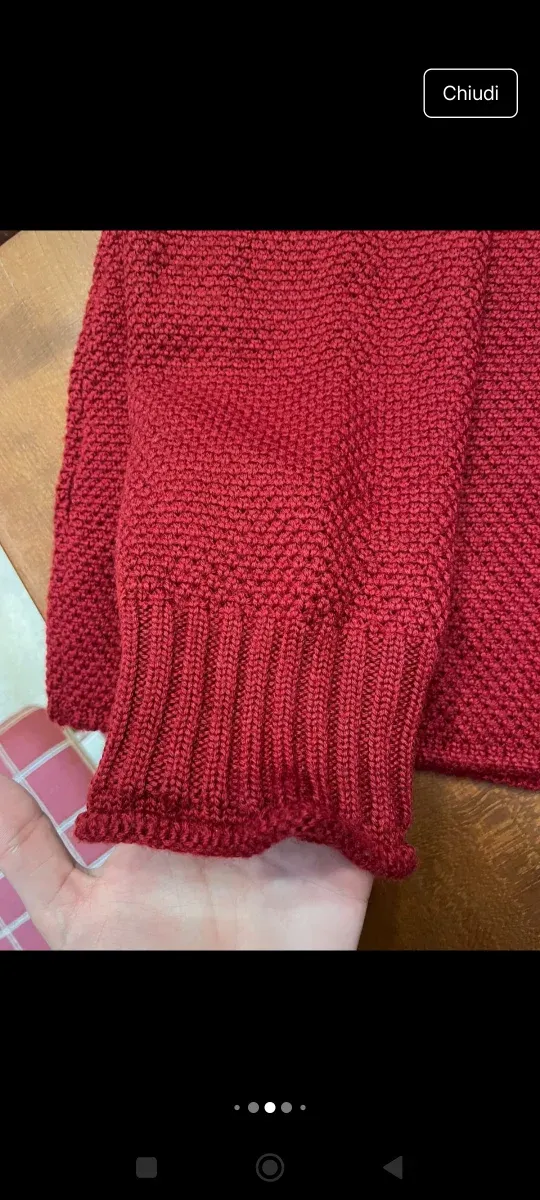 Maglione Stone Island Bordeaux Uomo