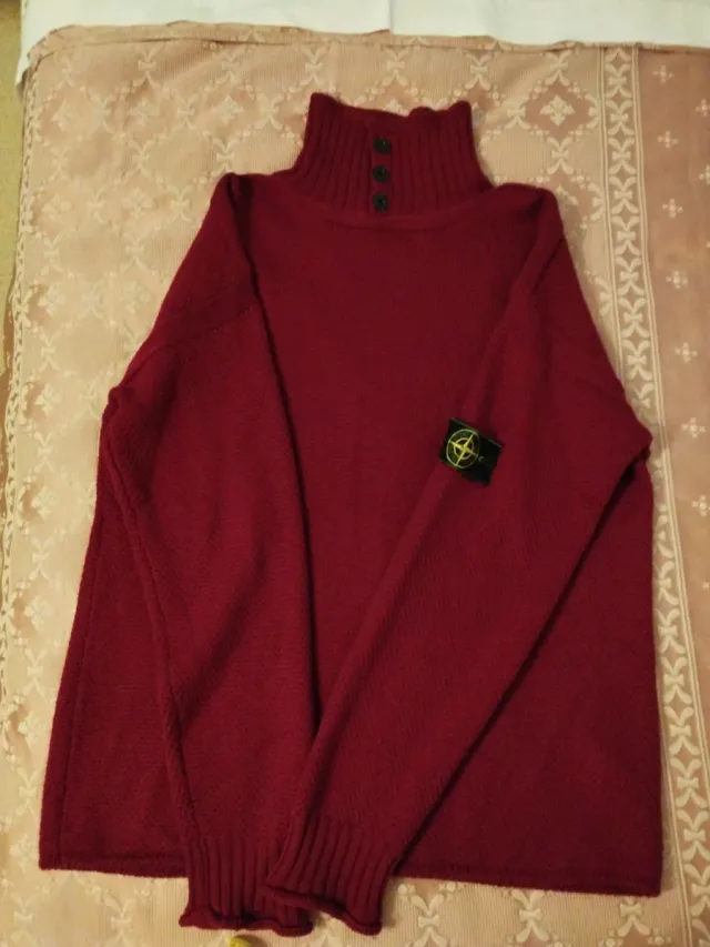 Maglione Stone Island Bordeaux Uomo