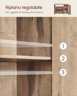 Credenza, Mobile da Cucina, Mobile Contenitore, co