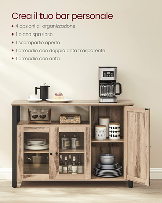 Credenza, Mobile da Cucina, Mobile Contenitore, co