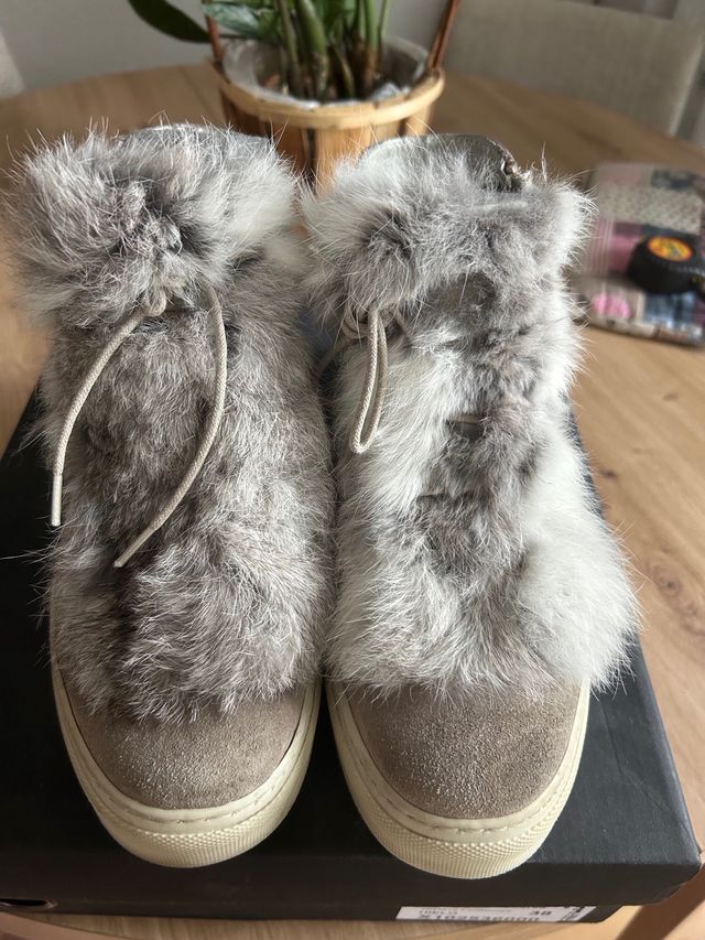 Botines Alpe Beige/Gris Talla 38