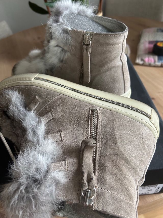 Botines Alpe Beige/Gris Talla 38