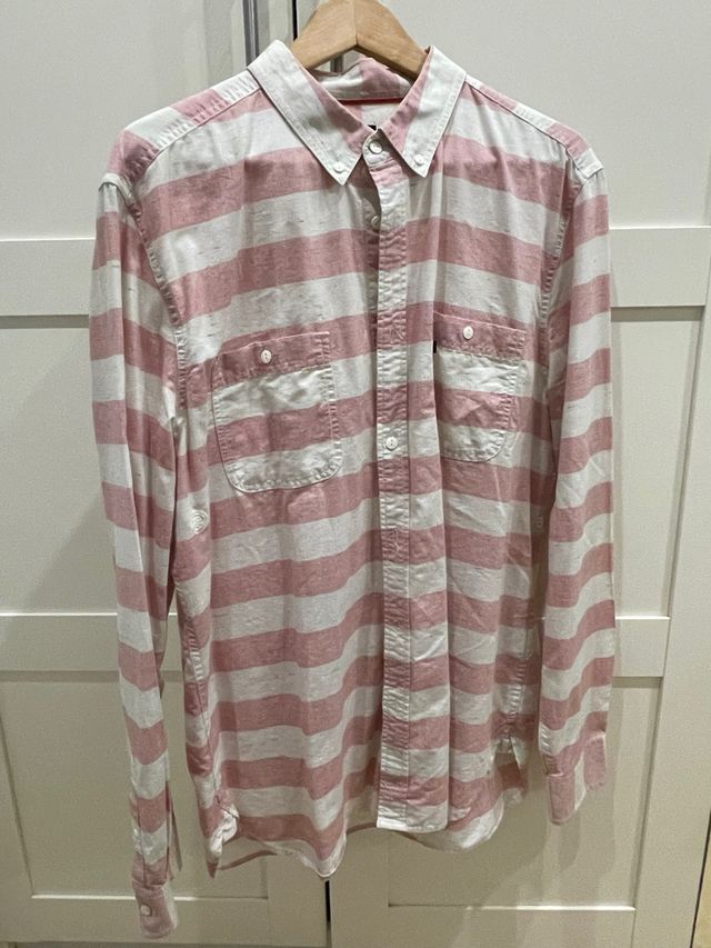 Camisa Element Rayas Rosas y Blancas