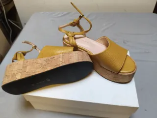 Sandalias Plataforma Amarillas