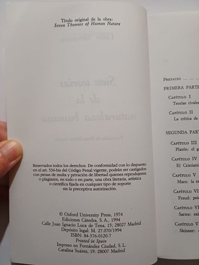 Siete teorías de la naturaleza humana